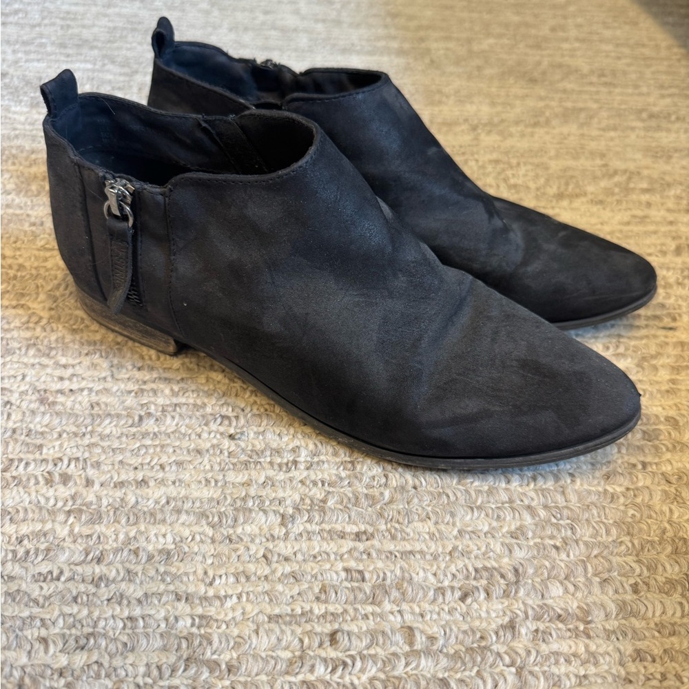 Women’s Black Suede Ankle Booties